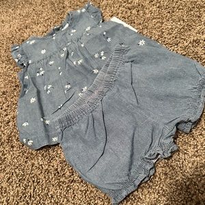 Carter’s 6m floral denim short set